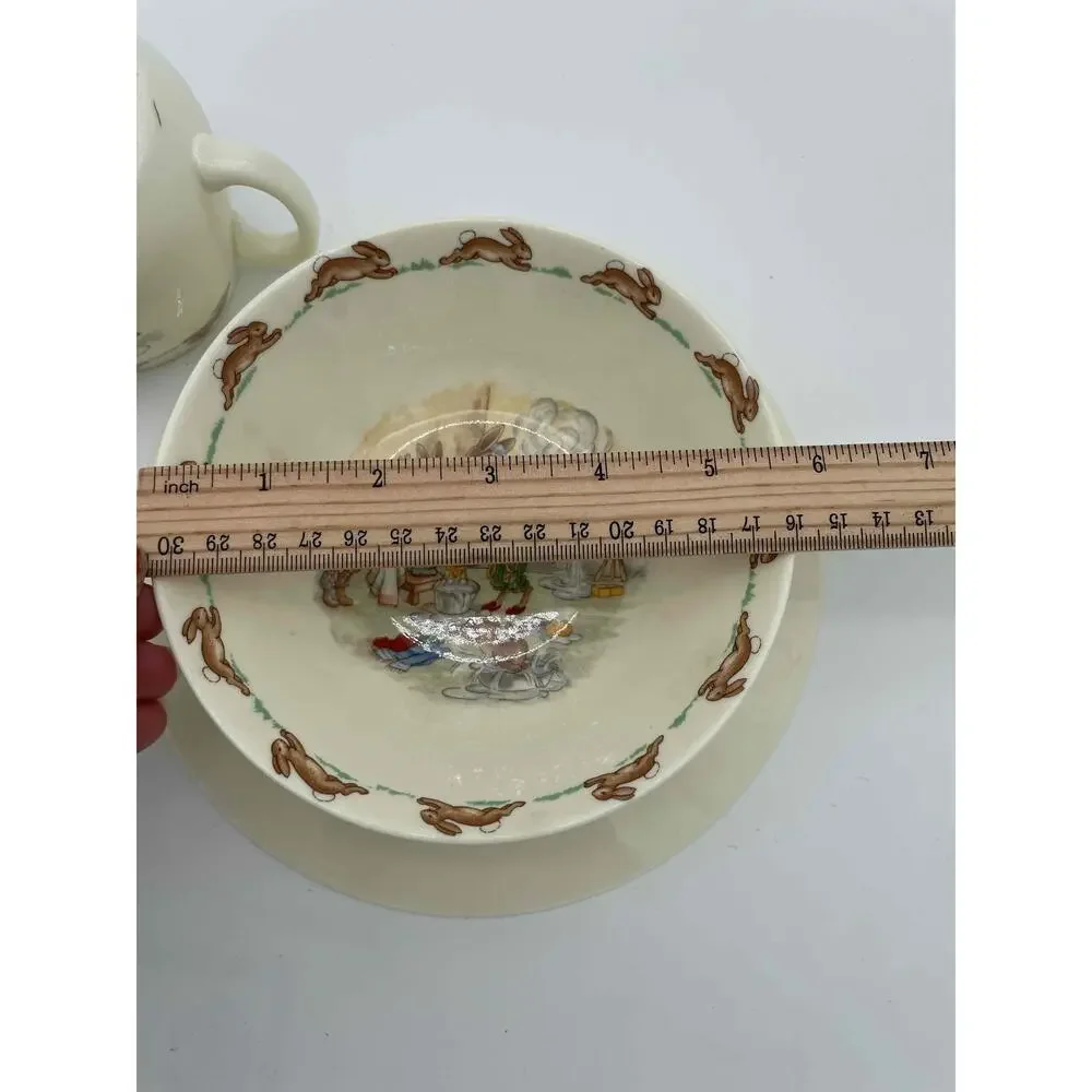 Ronald Daulton Bunnykins Plate Bowl Mug Peter Rabbit‎ Children's Vintage  Set